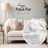 Faux Fur Fabric | 30" Round Circular Fluffy Shaggy Faux