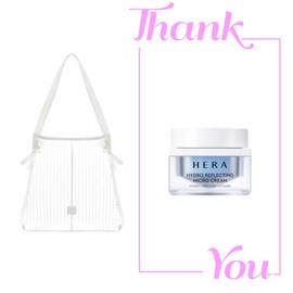 Hera Beach Bag + Hera Hydro Reflecting Cream 25ml Set / 헤라 비치백+헤라 하이드로 리플렉팅 크림 25ml 세트