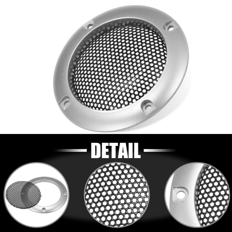 X AUTOHAUX 2" Car Speaker Grille Cover Mesh Trims Round