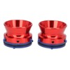 1 Pair NAB Hub Adapters Polished Aluminum Alloy Universal Loading