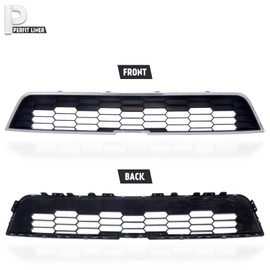 Perfit Liner New Replacement Parts Front CHROME BLACK Grille Grill Compatible With 2012-2016 Chevy Sonic Base 96694759 GM1200638