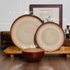 Pokini Stoneware Dinnerware Set Service for 4, 12 pcs Reactive