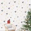 Kasubeso Christmas Reindeer Wall Stickers, Removable Christmas Wall Decals and
