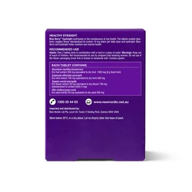 New Nordic Blue Berry Eyebright, 60 Tablets with Eyebright & Blueberry Extract For Healthy Eyesight & To Maintain Eye Health