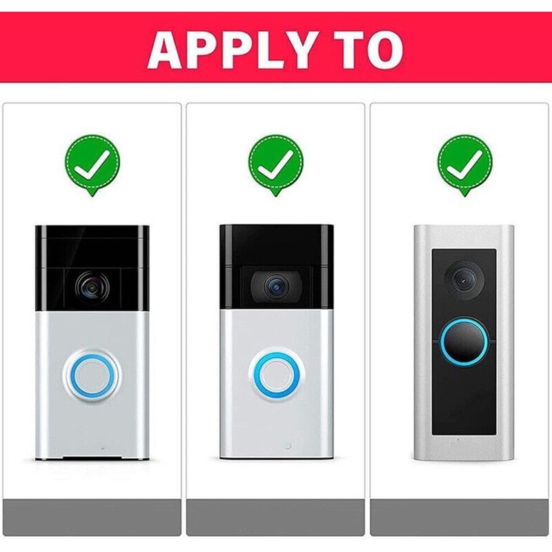 20Pcs Black 4 Size Video Doorbell Screws, Ring Doorbell Screws,