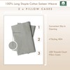 Pizuna Cotton Queen Pillowcase 50x75 cm, Soft 500 Thread Count