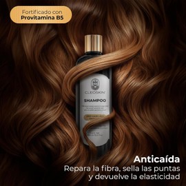CLEOSKIN Shampoo de Romero con Bergamota para Crecimiento Cabello Champú Anticaída Sin Sulfatos ni Parabenos Tratamiento Capilar con Pantenol para Brillo y Volumen