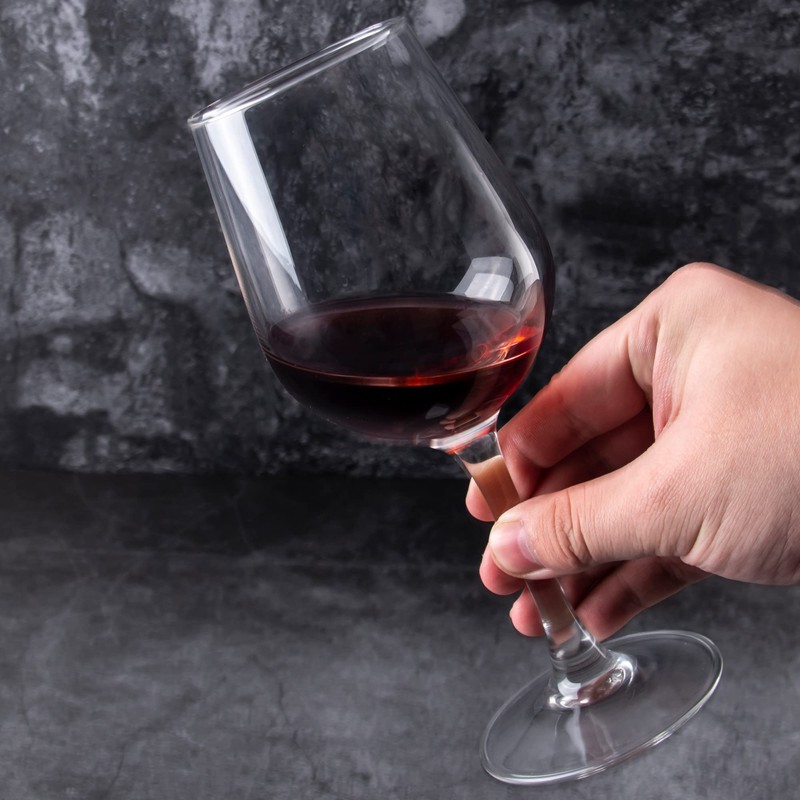 FAWLES Fully Tempered Wine Glasses, Shock Resistant Wine Glass Set