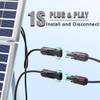 Cerkkapo Solar Cable Y Splitter Plug, 1 Pair Y Connector