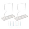 Acrylic Fishing Pole Wall Mount Bracket Stable Support Adjustable Acrylic