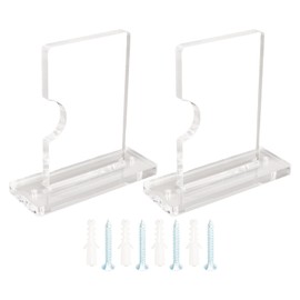 Acrylic Fishing Pole Wall Mount Bracket Stable Support Adjustable Acrylic Fishing Pole Horizontal Bracket for Hiking Poles