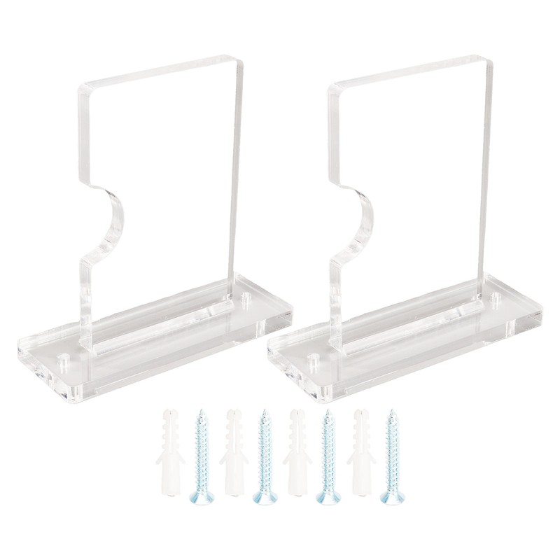Acrylic Fishing Pole Wall Mount Bracket Stable Support Adjustable Acrylic