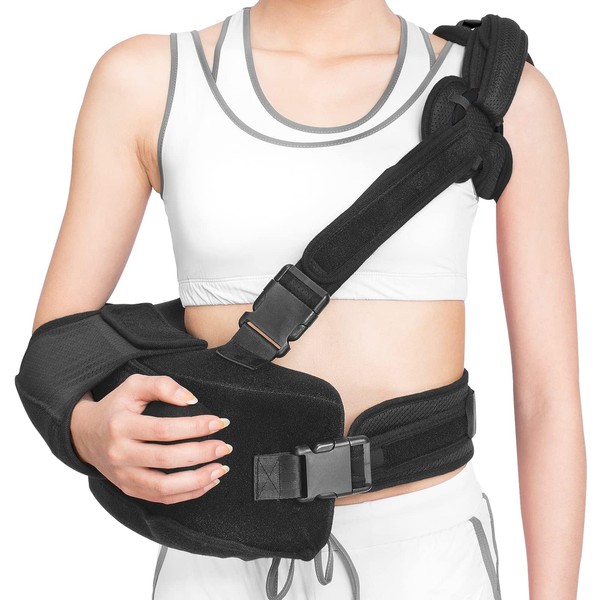 Shoulder Sling with Abduction Pillow, Abducted Shoulder Immobilizer for Rotator