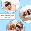 Oslynia 30 Pcs Eye Mask for Sleeping, Black Blindfolds Adults