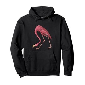 Pink Flamingo Bird of Paradise Pullover Hoodie