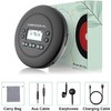 CD Player Portable, MONODEAL Bluetooth CD Player, Rechargeable Compact Small