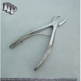 Tartar Remover Forceps Small Size 4½"Dental Veterinary Instruments
