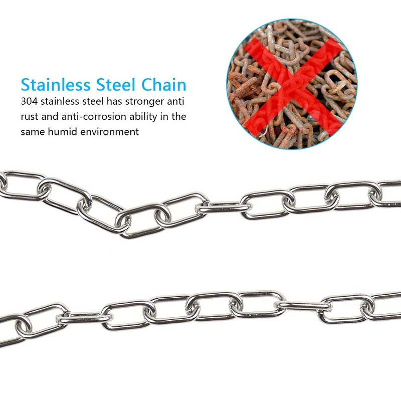 UYUYong 2PCS Bath Plug Chain Strong Chrome Link Type Bath