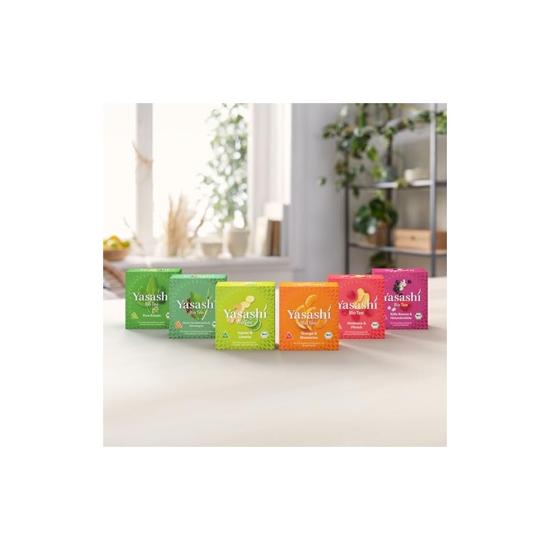 Yasashi Tea | Pure Herbs | 16 Pyramid Bags |