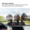 3 Head Car Fan, 2 Speeds Adjustable, 360 Degree Rotation,