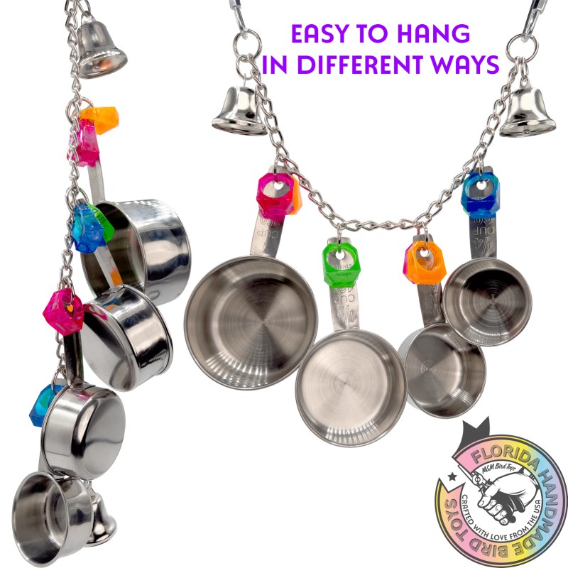 Mandarin Bird Toys 1045 Super Ringy Pot Ringy - Handcrafted