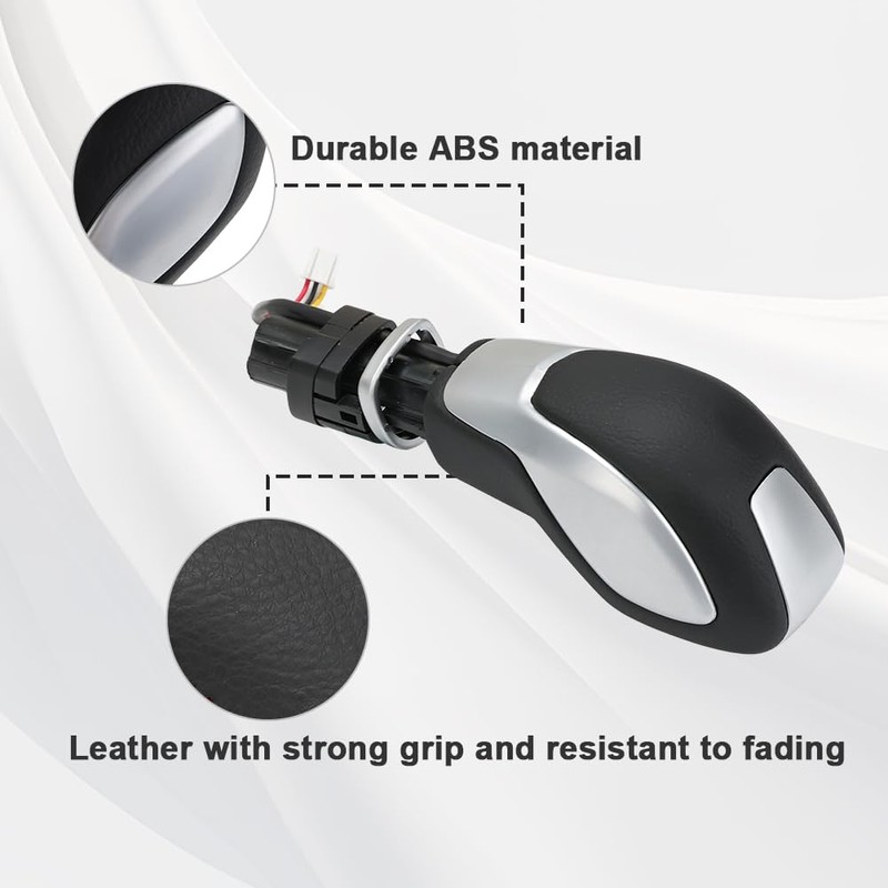 QCESEV Automatic Gear Shift Knob Handle with Button Compatible with