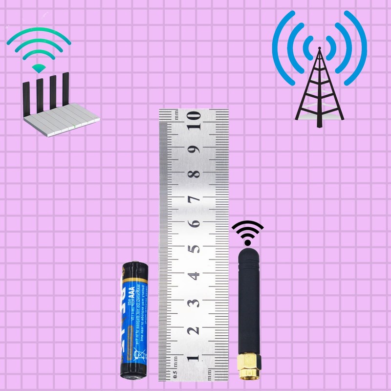 BOOBRIE Small Dual Band WIFI Antenna 2.4/5.8GHz Radio Module RPSMA