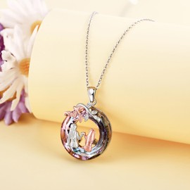 VENACOLY Schwestern Geschenke von Schwester Sterling Silber Halskette Weibliche Freundschaft Schmuck Geschenk für meine Schwester Geschenk für Schwestern Geburtstagsgeschenk Weihnachtsfeier Geschenk