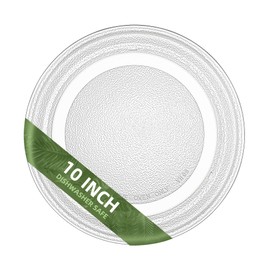 Gemroom 10" Microwave Turntable Compatible with GE WB49X687, 10 inch Replacement Microwave Glass Plate for Whirlpool WP8205098, LG 3390W1G005D