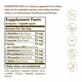 Solgar Essential Amino Complex 90 Count Vegan Gluten Free Protein Supplement