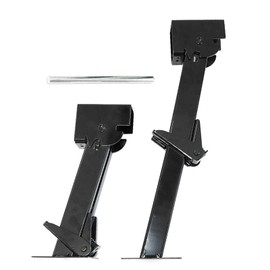 Vechkom Trailer Stabilizer Jacks 2 Pack - Adjustable Telescoping Collapsible Heavy Duty RV Slide Out Support Jacks 1000 Lbs for Utility Camper Travel Trailers with Pry Bar(11.4"-17.9" Height)​