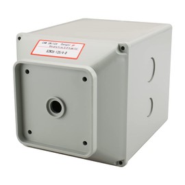 Baomain Master Switch Exterior Box, Protective Enclosure for LW28-125/4 Rotary Changeover Cam Switch, Fits 125A 660V 2/3/4-Pole Switches, Panel Size 89x89mm
