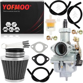 YOFMOO PZ27 Carburetor for CG 125cc 150cc 200cc 250cc 4-stroke Engine ATV Go Kart Dirt Bike Taotao Sunl Buyang Coolsport Lifan Kazuma Zongshen Chinese Carb Cable Choke 27mm