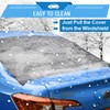 ALTITACO Car Rear Windshield Snow Cover, Rear Windscreen Snow Ice