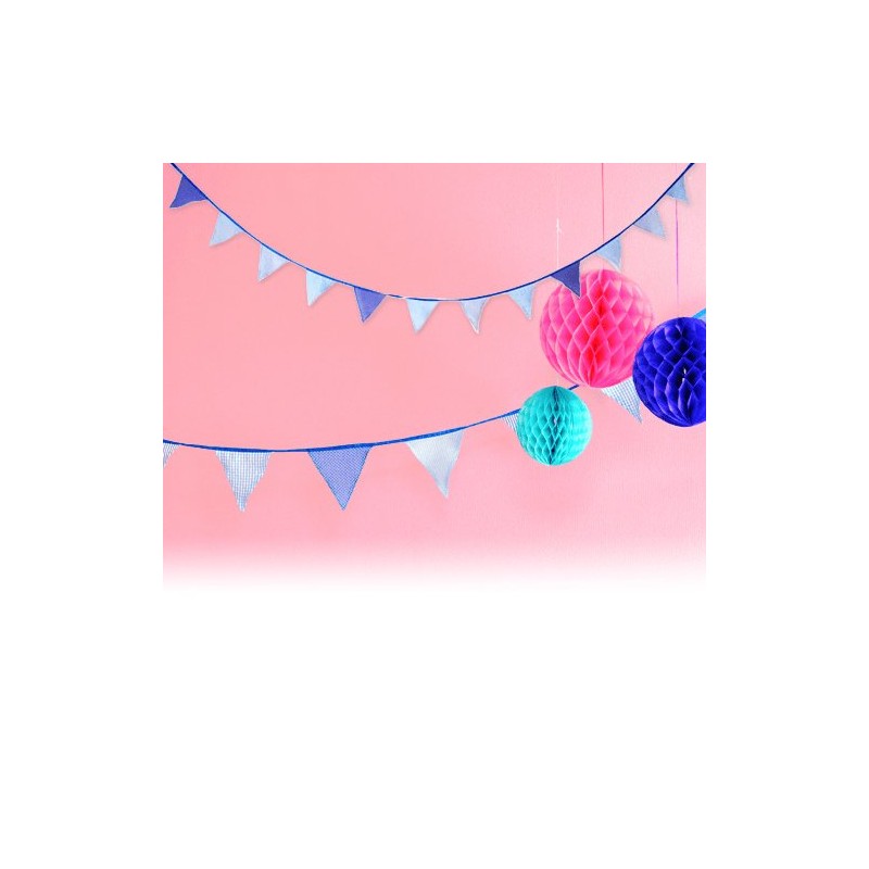 birthdaybank Fabric pa-texi-bana-huraggu Garland , bule