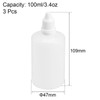 TOP-VIGOR 3 x Plastic Dropper Bottles Empty Squeezable Eye Liquid