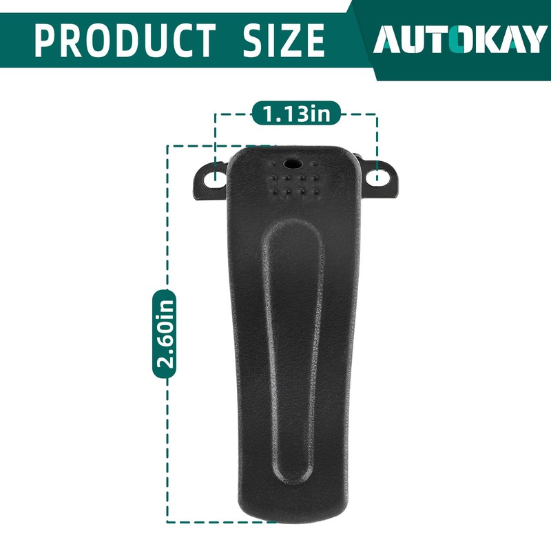 AUTOKAY 10pcs Belt Clip for Baofeng RETEVIS H-777 BF-666S, BF-777S,BF-888S