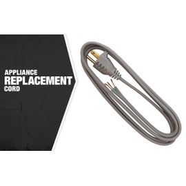 Coleman Cable 09736 16/3 Appliance Replacement Cord, 13-Amp 125-Volt SPT-3, 6-Foot
