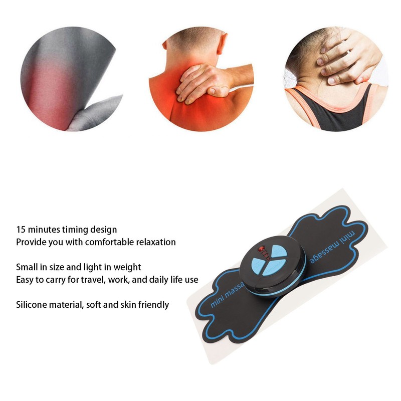 Electric Pulse Neck Massager Relieve Fatigue 15 Mins Timing Neck