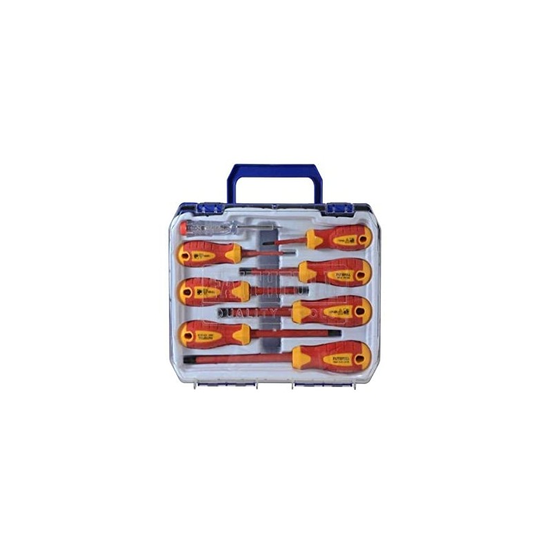 Faithfull SDVDESET7 Soft Grip VDE Screwdriver Set (7 Pieces)