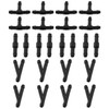 DGZZI Windshield Wiper Hose Connectors 24PCS Black Windscreen Washer Tube