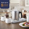 Elite Gourmet EC008 Classic Stovetop Coffee Percolator, Glass Clear Brew