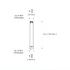 OFFO Shower Head Extension Arm Brushed Nickel, 15.2cm(6 Inches) Shower