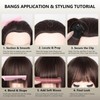 LEEONS Clip on Bangs for Women - Wispy Bangs Hair