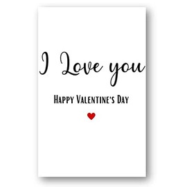 Second Ave I Love You Valentine Card For Him/Her Cute Romantic Valentine's Day