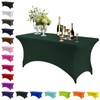 Mienocol Dark Green Spandex Tablecloths,6FT Stretchable Rectangle Table Cover Washable