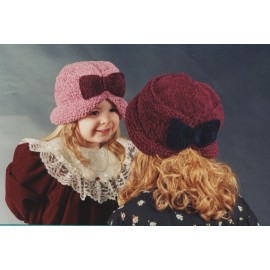Fiber Trends Knitting Pattern AC-22 Classy Bows - Hats for Girls, Women