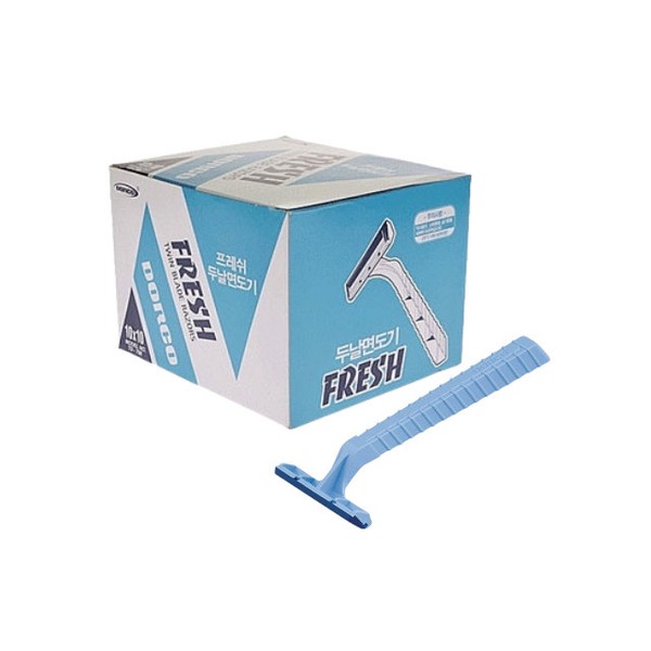 Dorco Fresh 2-blade disposable razor 100 pieces for commercial use