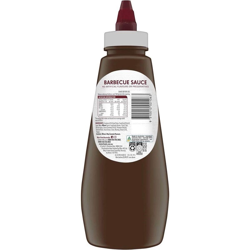 Masterfoods Salsa BBQ de 500 ml