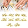 100pcs Shaped Paper Clips Flower Shape Metal Portable Office Clips